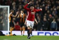 MANCHESTER, ENGLAND - FEBRUARY 01:  Marcos Rojo of Manchester United reacts during the Premier League match between Manchester United and Hull City at Old Trafford on February 1, 2017 in Manchester, England.  (Photo by Julian Finney/Getty Images)